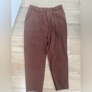 Size 10 brown cargo straight pants
